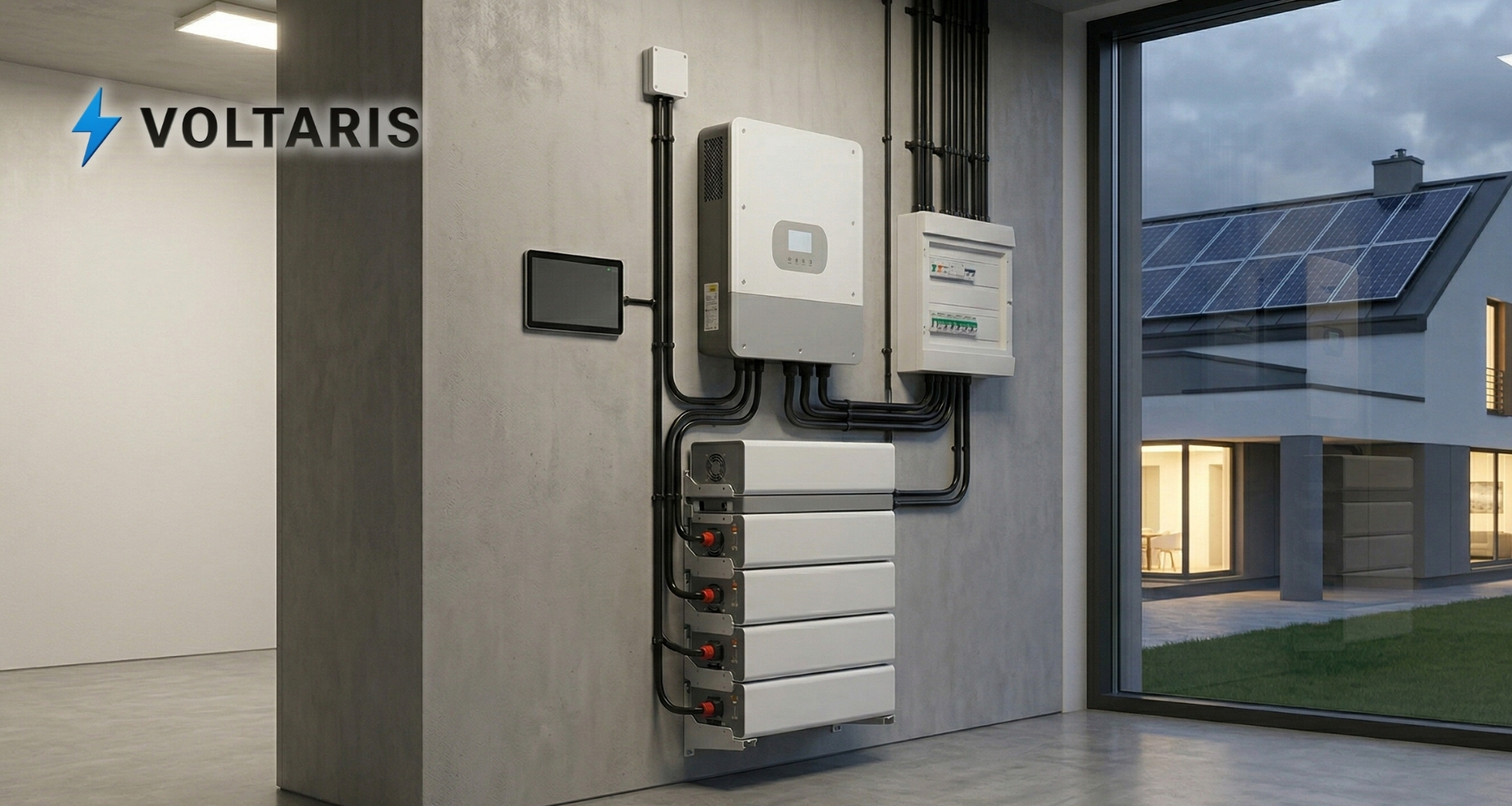 System EPS z falownikiem hybrydowym i magazynem energii — instalacja wyspowa zapewniająca niezależność energetyczną domu